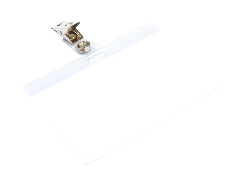 Baumgartens SICURIX Self Laminating Badge Holder, Horizontal, 3.5 X 2.25, Clear, 25/Pack - Image 2